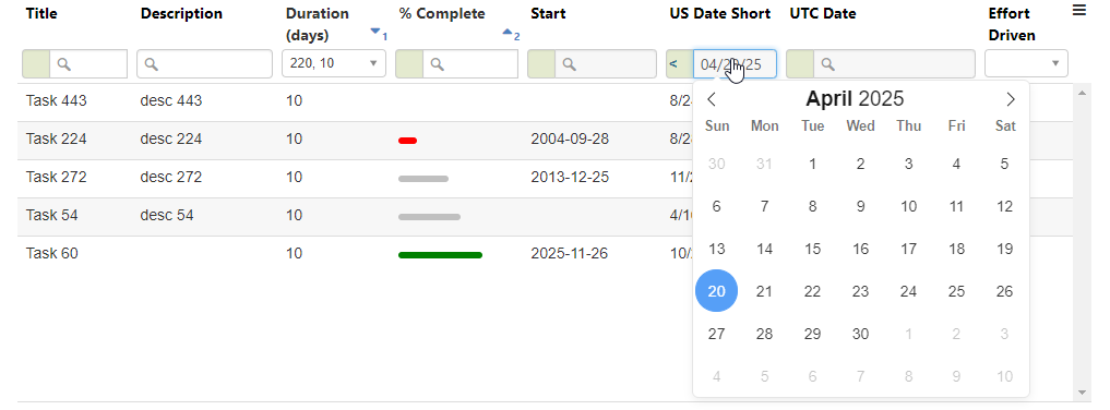 Slickgrid Server Side