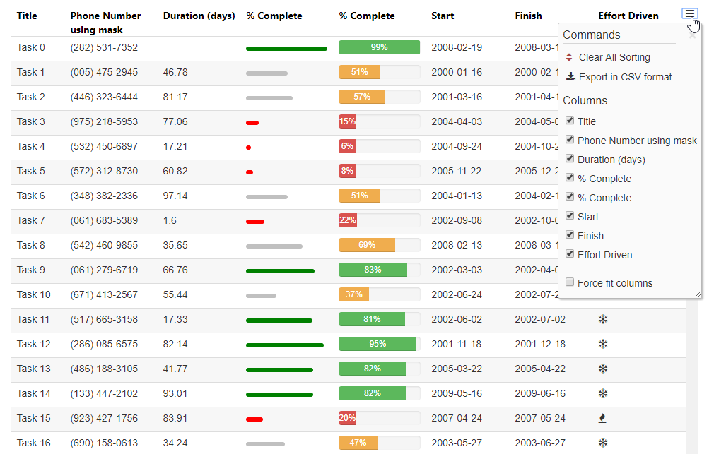 slickgrid responsive resize window