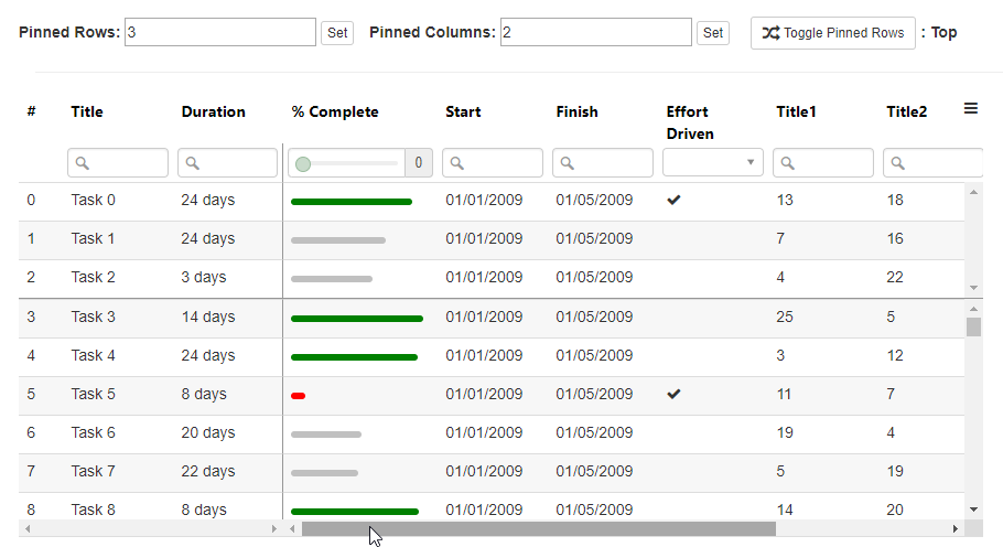 slickgrid responsive resize window